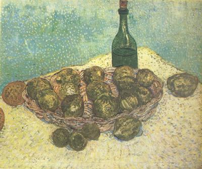 Still life:Bottle,Lemons and Oranges (nn04), Vincent Van Gogh